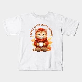 Coffee is My Spirit Animal Kids T-Shirt